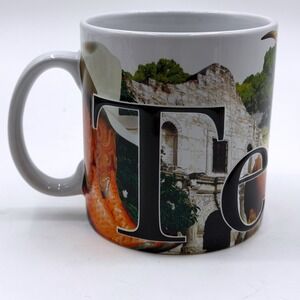 Americaware Texas Color‎ Relief Mug 18oz SMTXS02 Longhorn Alamo Cowboy Ceramic